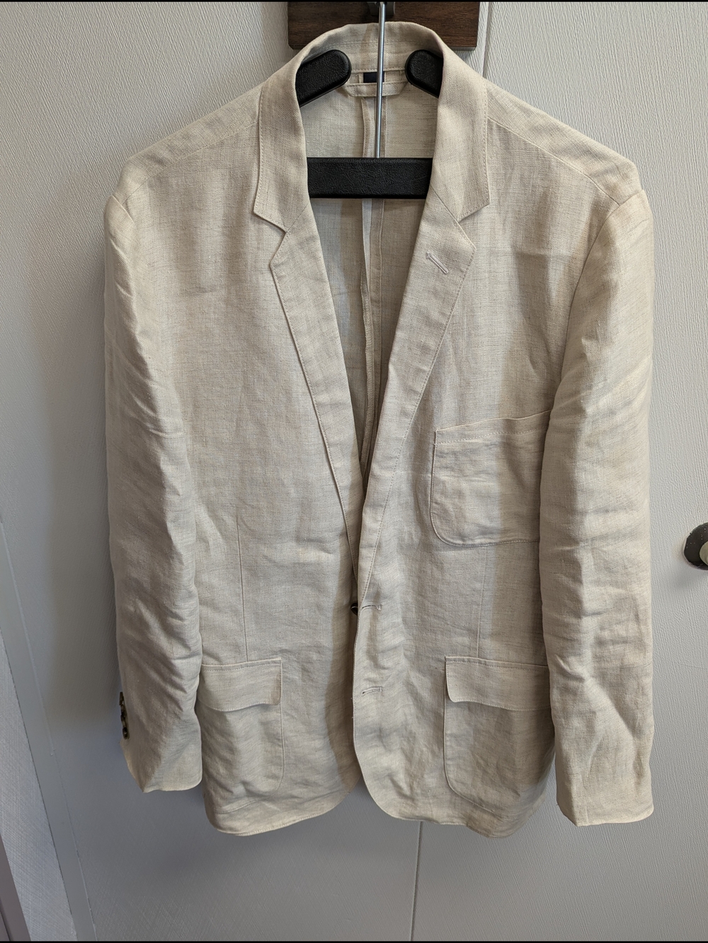 J Crew Cream Linen Blazer - Lightweight Summer Jacket